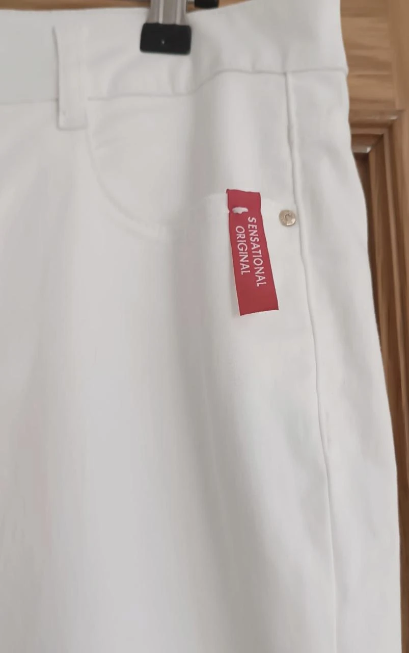 Cortefiel white pants - Size 40 (42 on tag, small size. See measurements) – photo 3